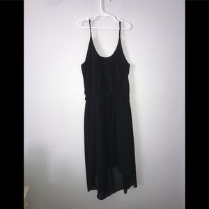 Black high low dress